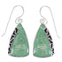 Southwest Turquoise Genuine Sterling Silver Hook Dangle Earrings YX79084